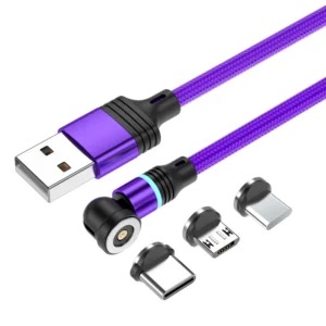 540 Degrees Rotate Magnetic USB C Cable